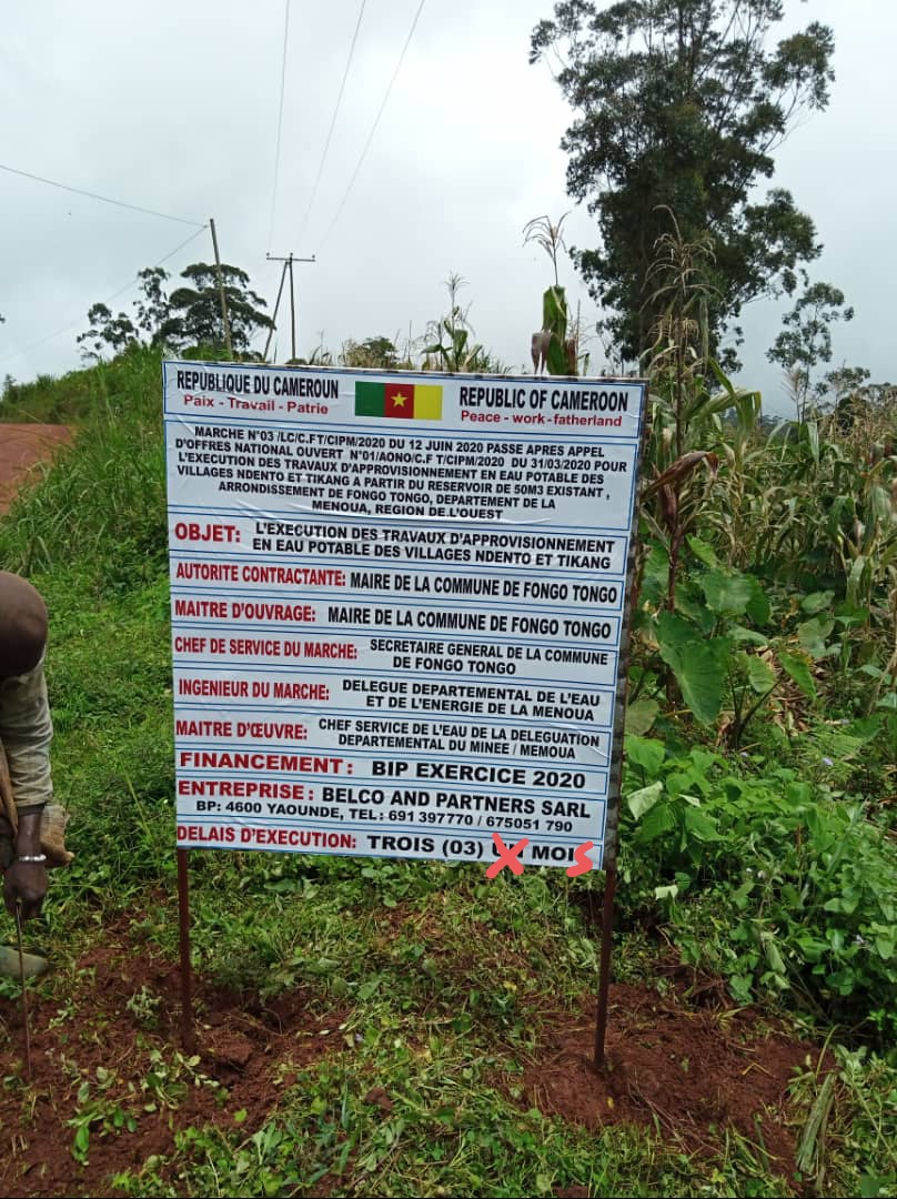 Approvisionnement des populations de Fongo-Tongo en eau potable : le village Ndento se dote d’un point d’adduction d’eau grâce à la diligence du maire Paul Dongue de Fongo-Tongo